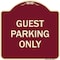 Signmission Designer Series Guest Parking Only, Burgundy Heavy-Gauge Aluminum Sign, 18" x 18", BU-1818-23929 A-DES-BU-1818-23929 - alternate 1